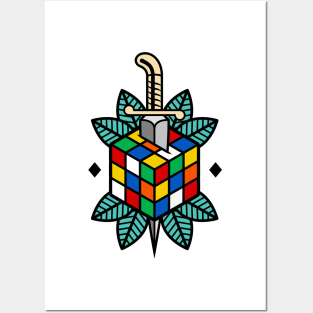 Rubiks Cube Tattoo Posters and Art